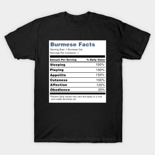 Burmese Cat Facts T-Shirt